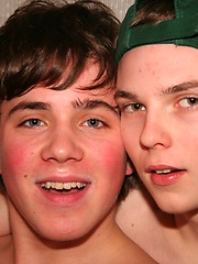 Cute Teen boys Akilo and Lucas  having fun on couch
