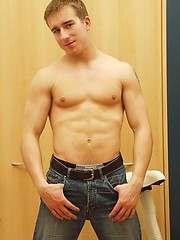 Cute czech amateur boy posing naked
