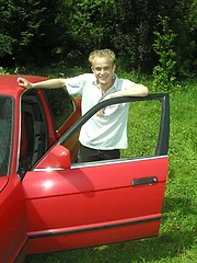 Blond Boy Naked Outside