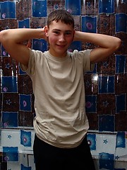 Teen boy posing
