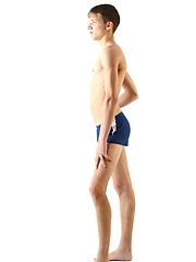 Skinny twink shows his dick