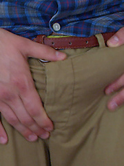 Straight Young Personal Trainer Joel Showing off His Massive and Very Hard Erection