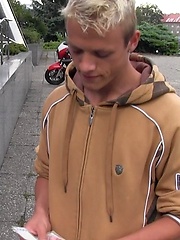 Czech Hunter 52. Blond czech boy gets facial.