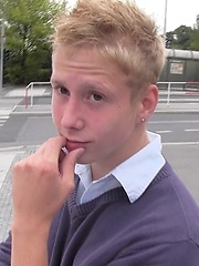 Czech Hunter 54. Hot blond sucking off dick.