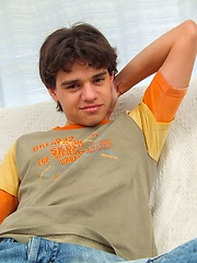 Latin boy Rodrigo plays wihth dick
