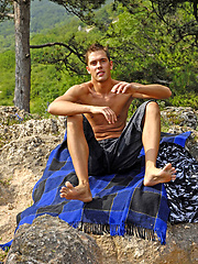 Chris posing outdoors