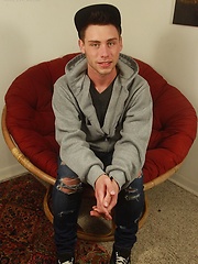 Gorgeous college boy Stephen Charles masturbating.
