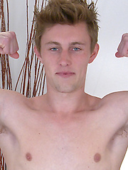 Tall, Straight, Lean & Toned Our Latest Young Man Cameron Shows off his Very Hard Uncut Erect Cock!