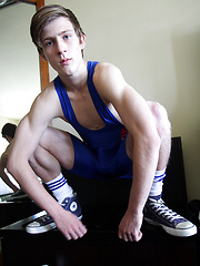 Aussie boy Olly Daniels - Wrestle my fat cock