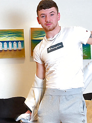 Young Stud Mitch Dildo's his Ass Hole & Wanks his Huge Uncut Cock & Shoots a Thick Load!