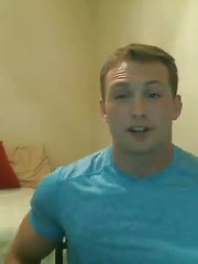 Muscle Jock Brad Bisons First-Time LIVE Webcam Cum Show
