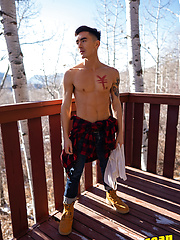 Gay hunks Cody Seiya & Josh enjoy hot doggystyle anal sex outdoors