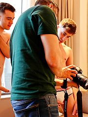 Our cute mates Luke and Connor in their first couple shoot