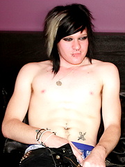 Zaccary Plastic jerks his rock hard cock