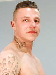 Young Straight MMA Fighter Wanks his Big Uncut Cock & Shoots his Load!
