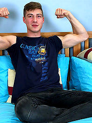 Straight Stud Returns & Pumps his Hole with Dildos & his Rocket Uncut Cock Cums Everywhere!