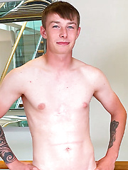 Young Slim & Lean Lad Wanks his Monster Thick Uncut Cock & Cums Bucket Loads!