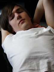 Cute Welsh Emo Brook Jerks his 8" cock