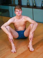 Young Blond Footballer Archie Shows off his Athletic Body & Rock Hard Uncut Cock!